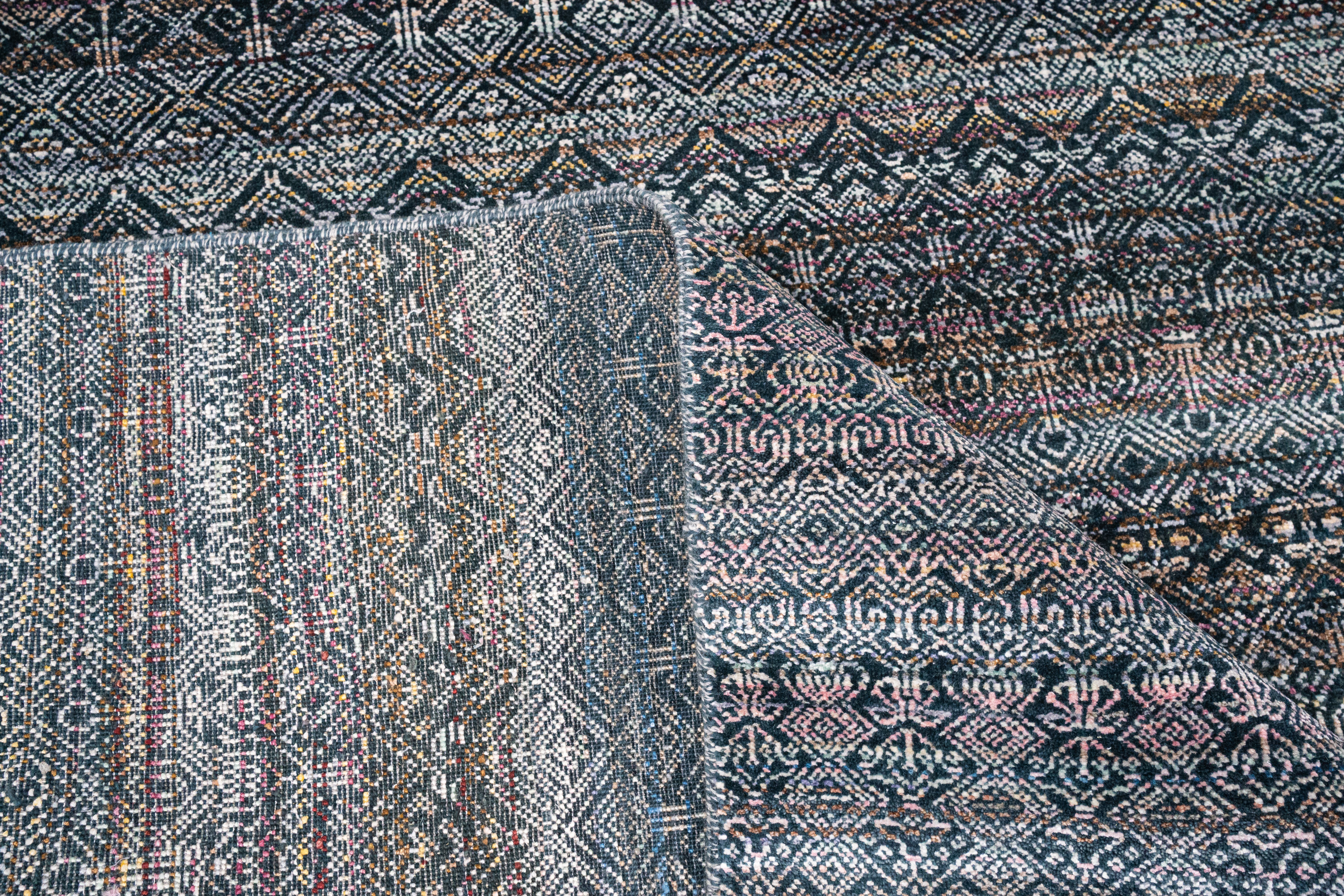 Handknotted Carpet, DIA - 1207 MC3, Blue Mix
